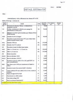 Exemple de devis estimatif